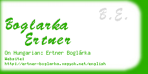boglarka ertner business card