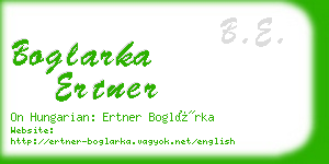 boglarka ertner business card